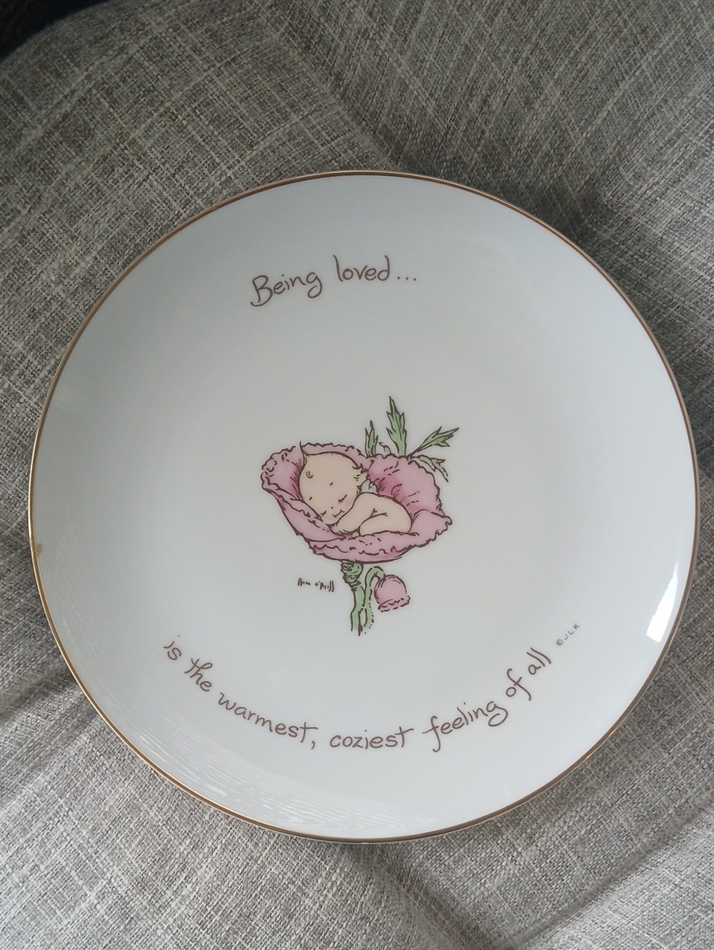 Kewpie Collectors Edition Decorative Plate Wall Hanging Baby Room 1970s Nursery